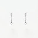 Boucles D'Oreilles "Créoles Charms" D0,1/30 - Or Blanc 375/1000