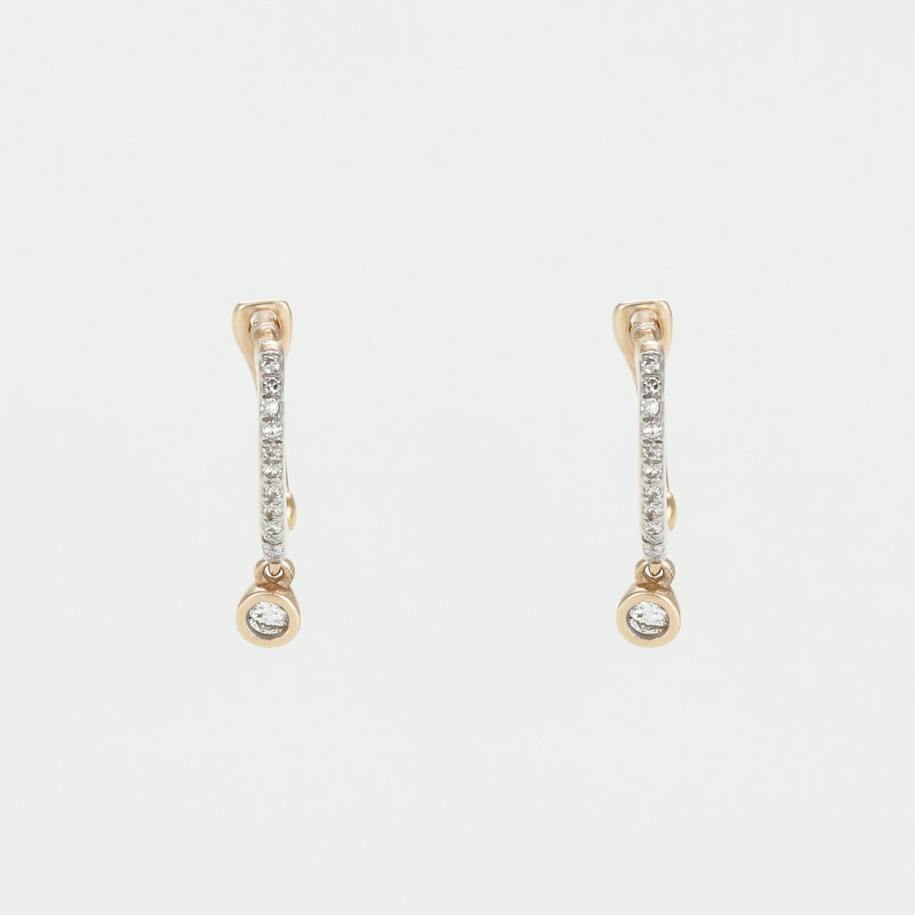 Pendientes “Dijes Criollos” D0.1/30Ct – Oro Amarillo 375/1000