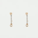 Boucles D'Oreilles "Créoles Charms" D0,1/30Ct - Or Jaune 375/1000