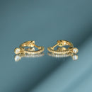 Earrings "Créoles Charms" D0,1/30Ct - Yellow Gold 375/1000