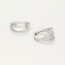 Pendientes "Yui" D0.25/70 - Oro blanco