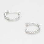 Pendientes “Sparkling Creole” – Oro blanco