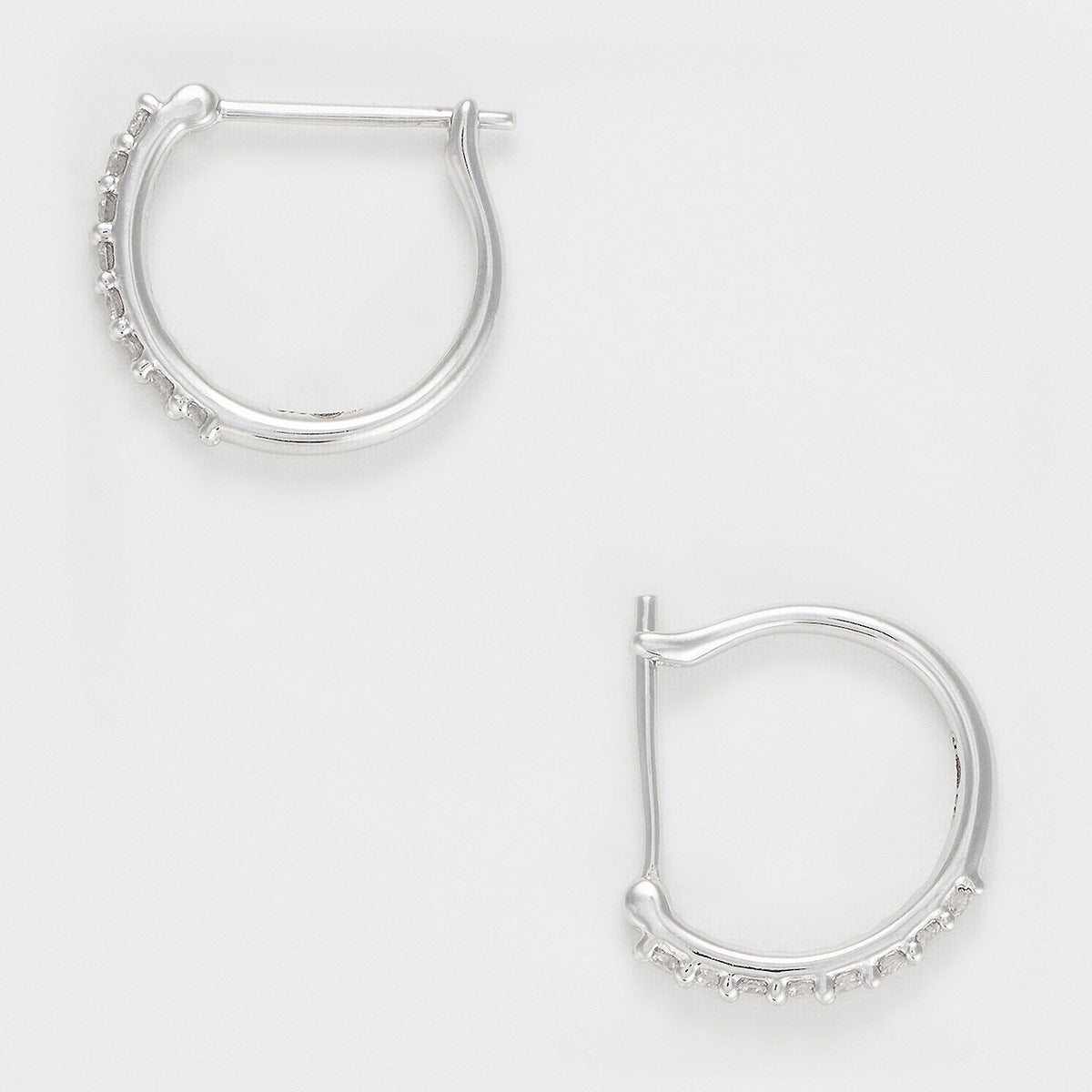 Pendientes “Sparkling Creole” – Oro blanco