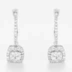 "Quadra" Earrings D0.30/72 - 375/1000 White Gold