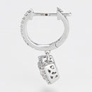 Boucles D'Oreilles "Quadra" D0,30/72 - Or Blanc 375/1000