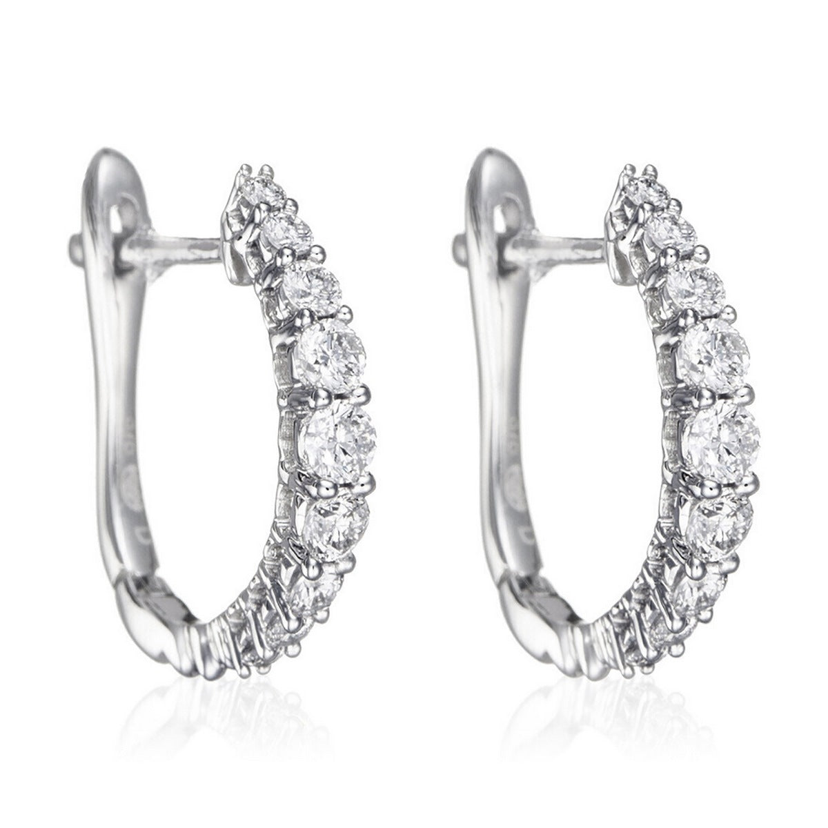 Pendientes "Euphorie" Diamantes 0.30/18 - Oro blanco