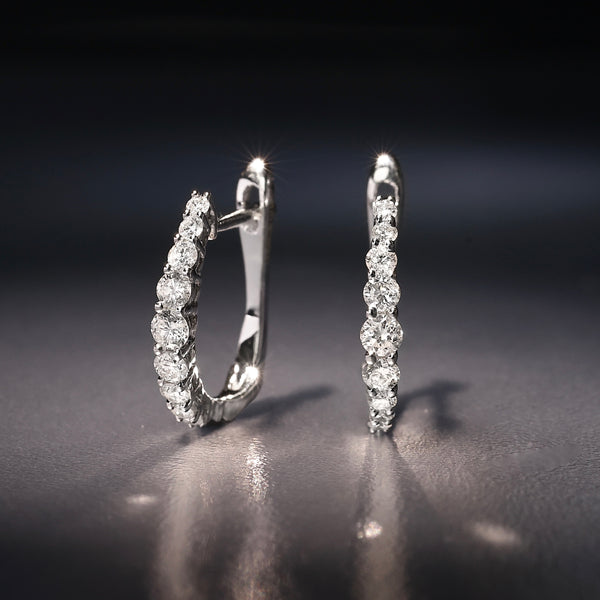 Boucles D'Oreilles "Euphorie" Diamants 0,30/18