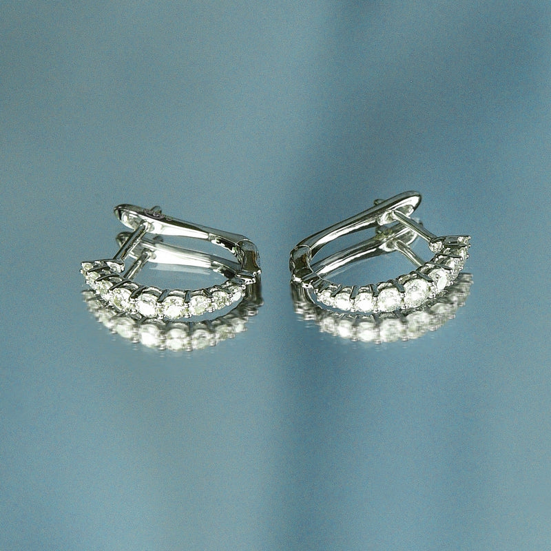 Blanc Pendientes "Euforia" Diamantes 0,30/18 - Oro 375/1000