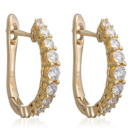 Boucles D'Oreilles "Euphorie" Diamants 0,30/18 - Or Jaune 375/1000