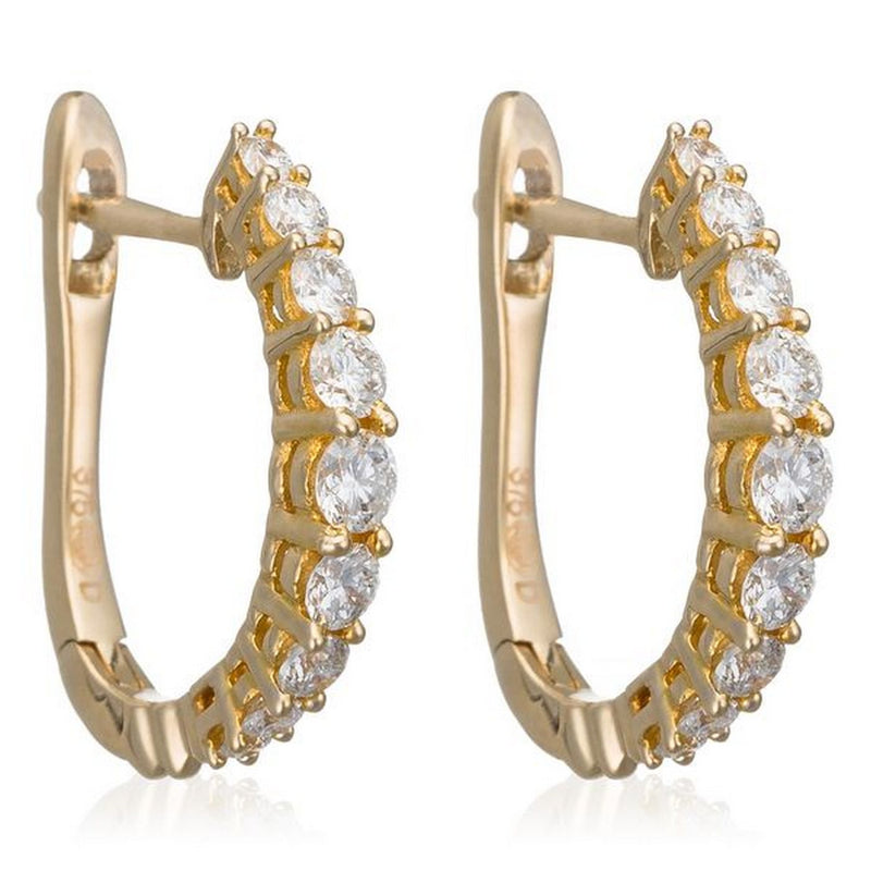 Boucles D'Oreilles "Euphorie" Diamants 0,30/18 - Or Jaune 375/1000