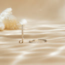 Boucles D'Oreilles "Créoles Light" 0,20Ct - Or Blanc