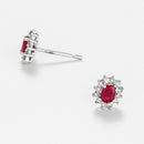 Boucle D'Oreilles Etoile Rubi D0,12/24 0,30/2 - Or Blanc