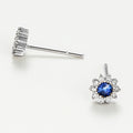 Boucle D'Oreilles Etoile Saphir D0,12/24 S0,30/2