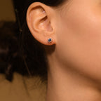 Boucle D'Oreilles Etoile Saphir D0,12/24 S0,30/2