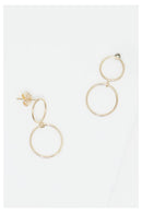 Boucles D'Oreilles "Duo Cerclés" Or Jaune 375/1000