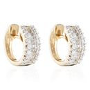 Pendientes "Rangs Baguettes" D0,65/50 - Oro Amarillo 375/1000