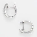 Boucles D'Oreilles "Demi Croisés" D0,27/32 - Or Blanc