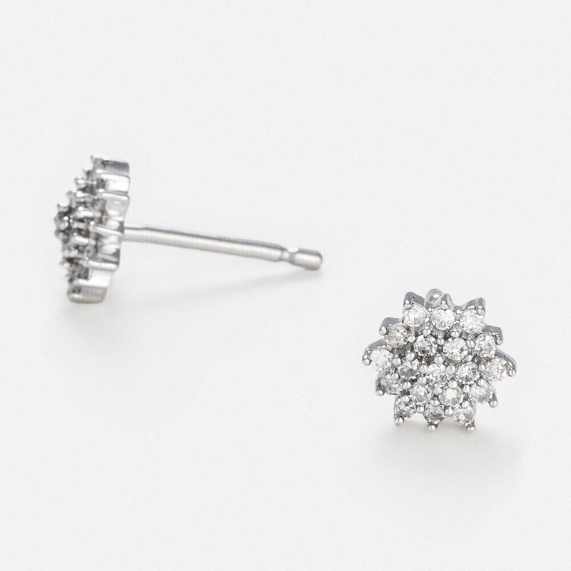 Beauté Majestueuse" Earrings 0.2/38 Diamond - Gold Blanc 375/1000