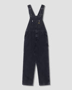 Babero Earls - Denim negro lavado a la piedra