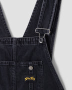 Babero Earls - Denim negro lavado a la piedra