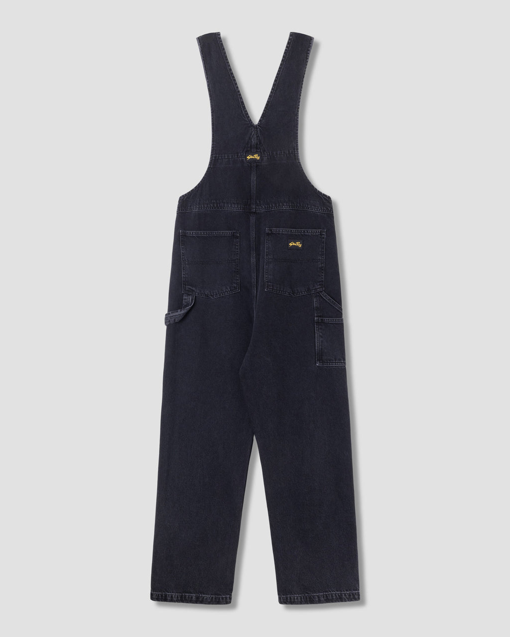 Babero Earls - Denim negro lavado a la piedra