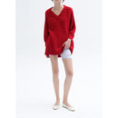 Jersey con cuello de pico - Coccinelle Chine - Mujer