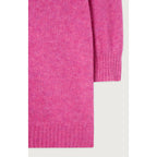 Jersey Cuello en V - Magenta Chine - Mujer