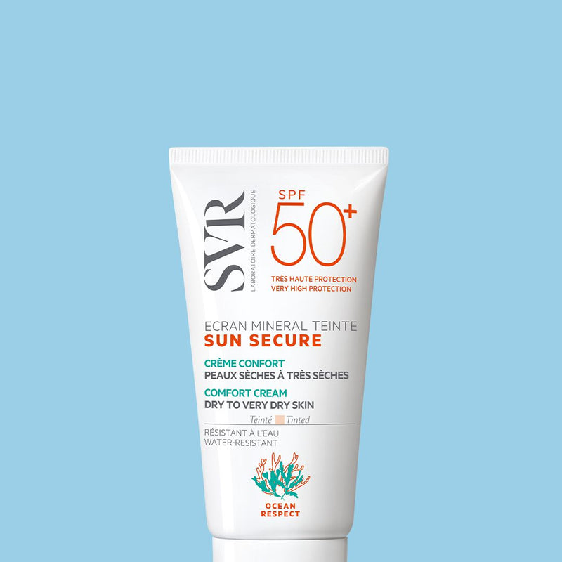 Pantalla mineral con color Sun Secure - Piel seca