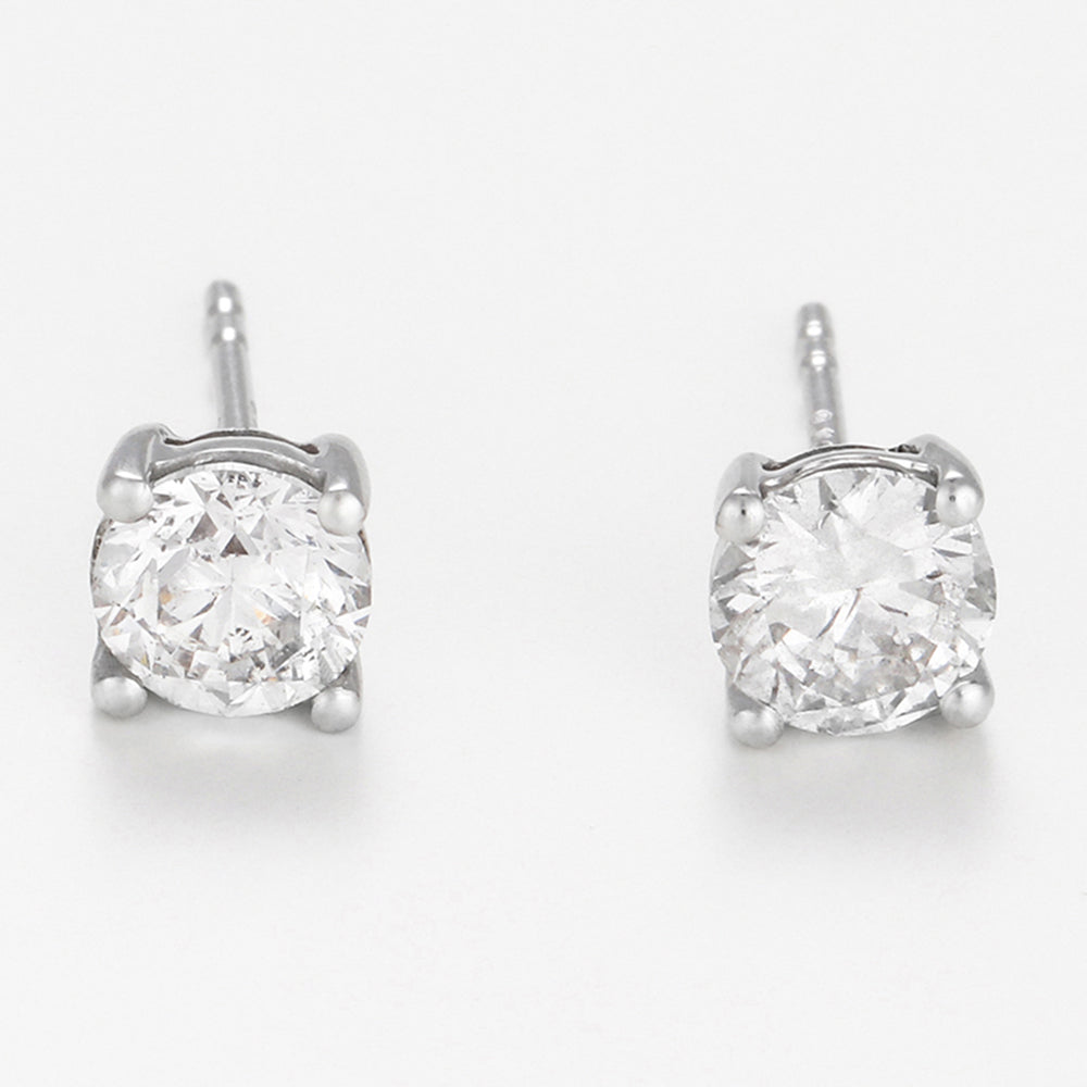 Boucle D'Oreilles" Single Diamond 1 Carat" D1Ct/2