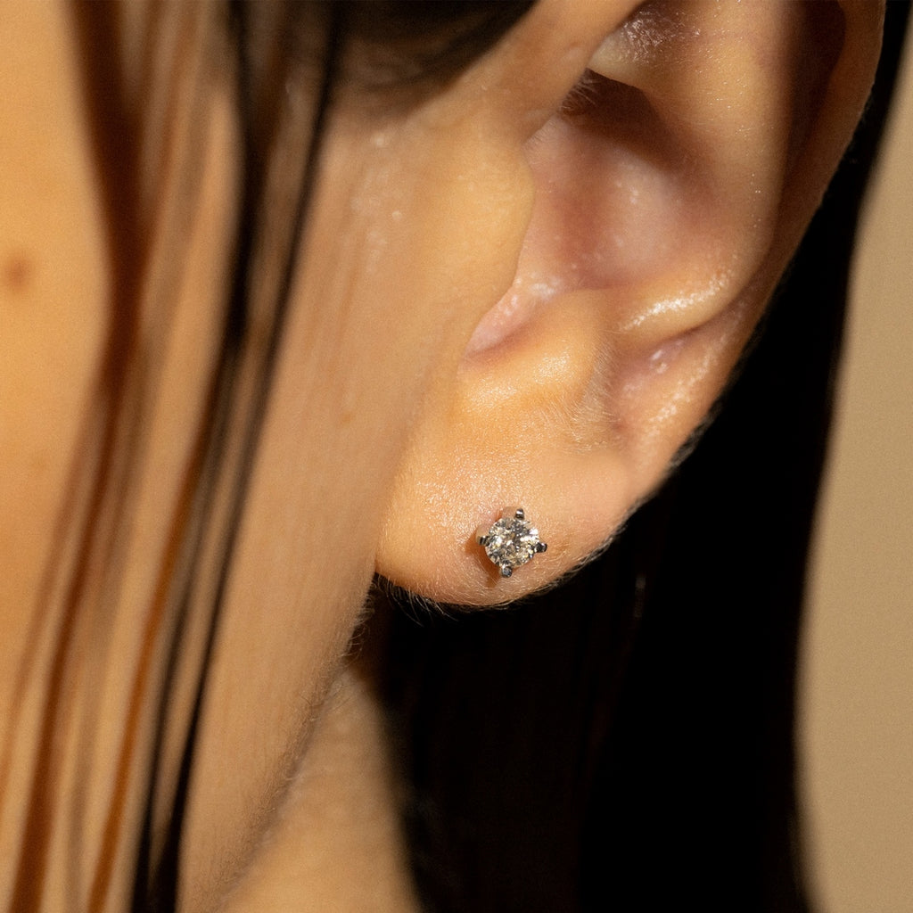 Pendientes" Single Diamond 1 Carat" D1Ct/2