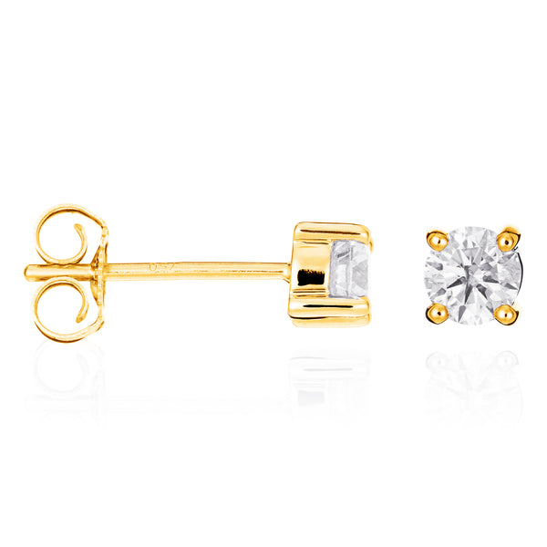 Øreringe "Single Diamond 1 Carat" D1Ct/2