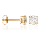 Pendientes "Single Diamond 1 Carat" D1Ct/2 - Oro Amarillo 750/1000