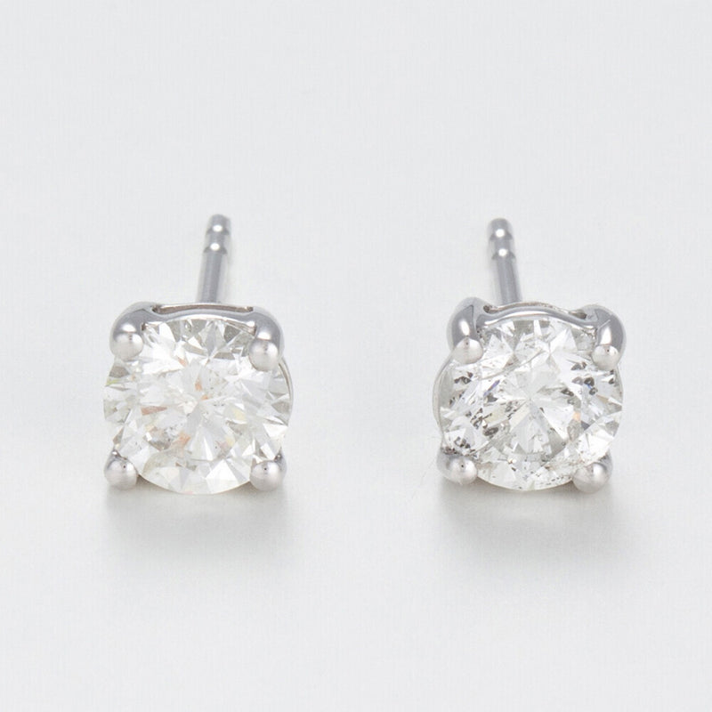 Blanc Pendientes "2Ct Chips" - Oro 750/1000