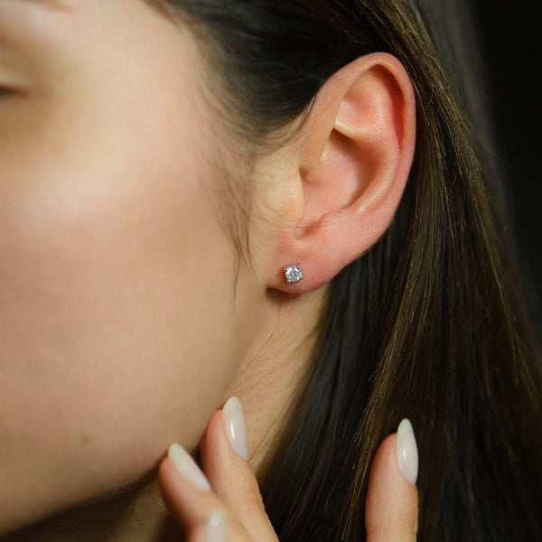 Pendientes "Eternelle" D0.50Ct/2 - Oro blanco 750/1000