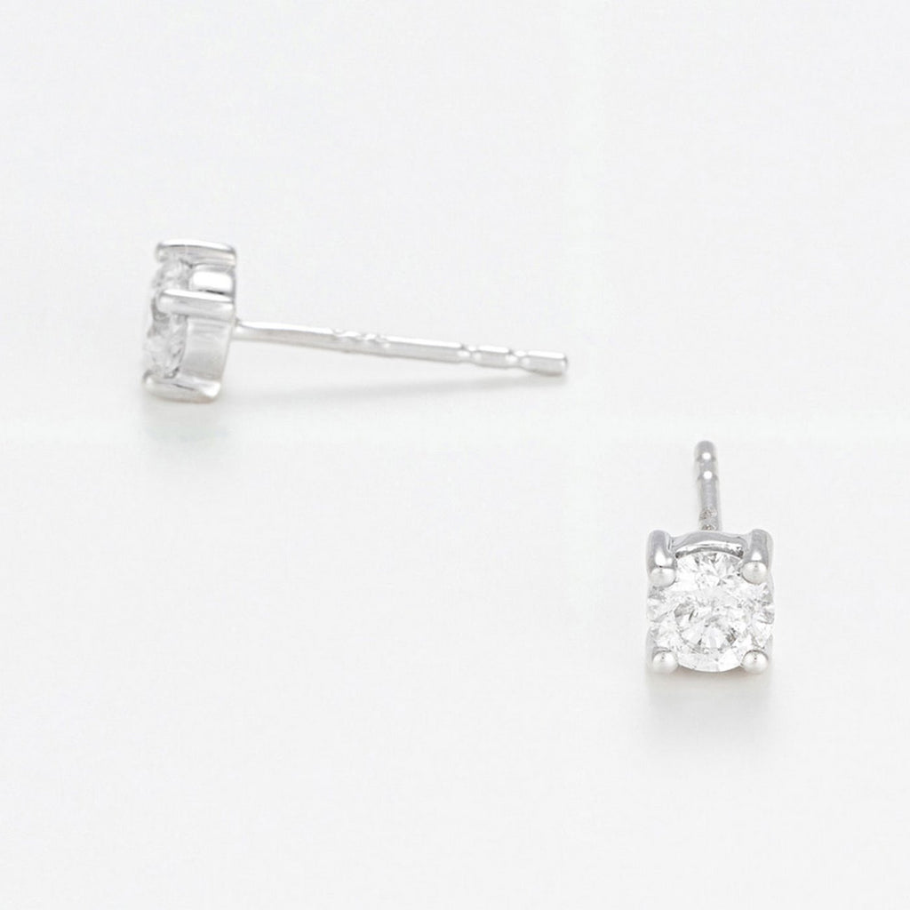 Boucles D'Oreilles "Eternelle" D0,50Ct/2 - Or Blanc 750/1000
