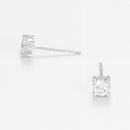 Boucles D'Oreilles "Eternelle" D0,50Ct/2 - Or Blanc 750/1000