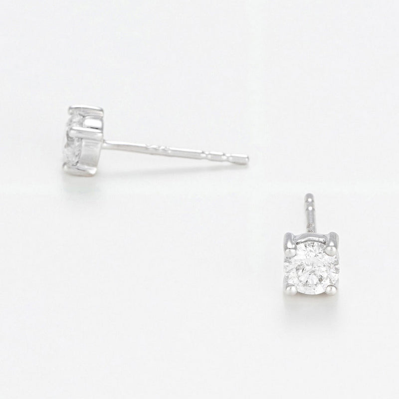 Eternelle" Earrings D0.50Ct/2 - Gold Blanc 750/1000