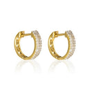 Boucles D'Oreilles "Rangs Scintillants" Diamants 0,25Ct/84 - Or Jaune