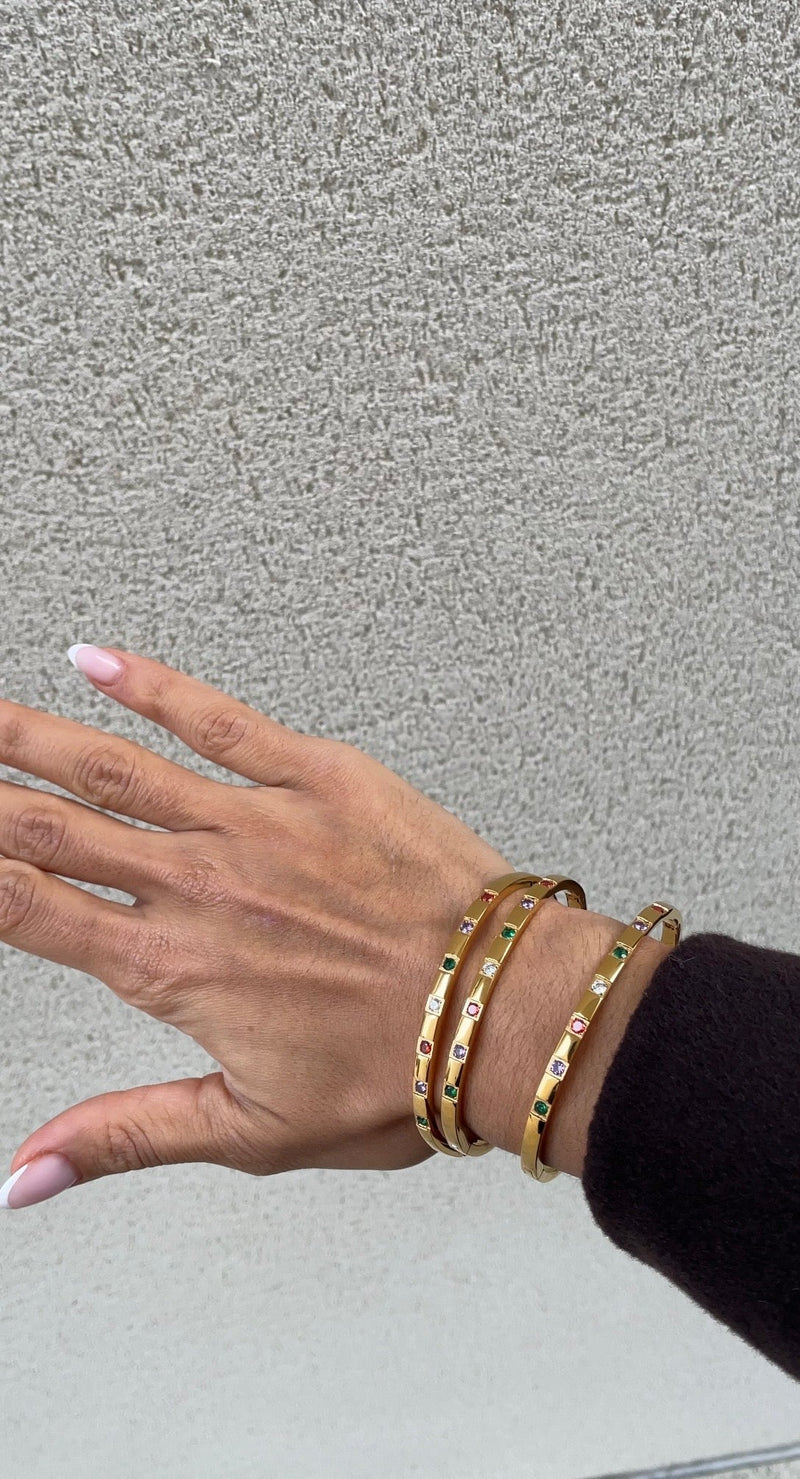 Colored Bangle Bracelet