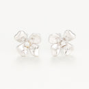 Blanc Pendientes "Pistilo" - Oro 375/1000