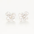 Boucles D'Oreilles "Pistil" D0,05/18 - Or Blanc 375/1000
