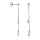 Boucles D'Oreilles "Diamond Falls" Diamant 0,1/38 - Or Blanc
