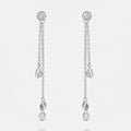 Boucles D'Oreilles "Diamond Falls" Diamant 0,1/38 - Or Blanc