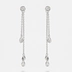 Boucles D'Oreilles "Diamond Falls" Diamant 0,1/38 - Or Blanc