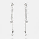 Boucles D'Oreilles "Diamond Falls" Diamant 0,1/38 - Or Blanc