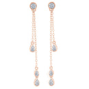 Boucles D'Oreilles "Diamond Falls" Diamant 0,1/38 - Or Rose 375/1000