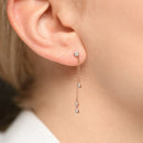 Diamond Falls" Earrings Diamond 0.1/38 - Pink Gold 375/1000