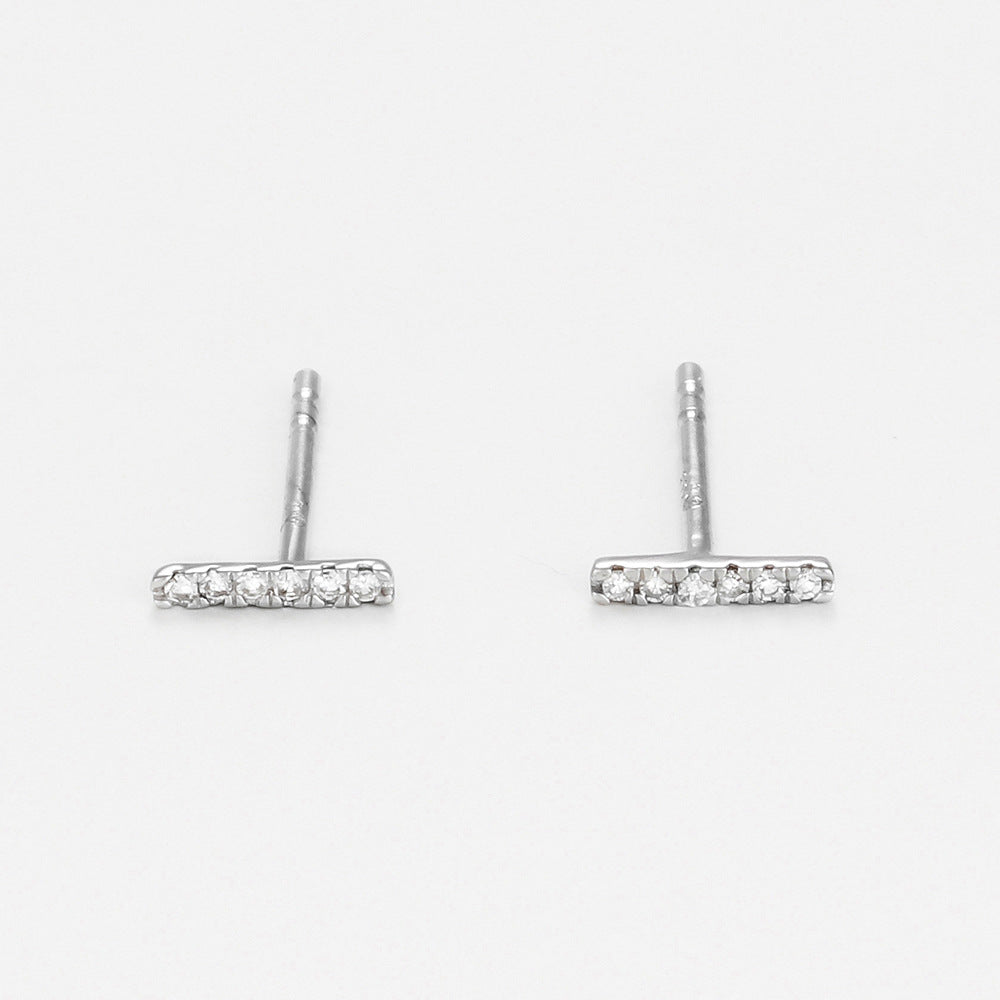 Boucles D'Oreilles "Precious Barrette" Diamants 0,03/12