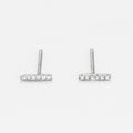 Boucles D'Oreilles "Precious Barrette" Diamants 0,03/12