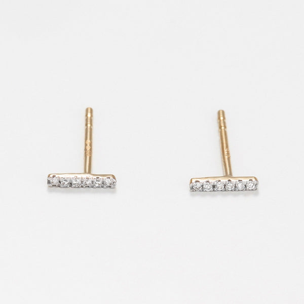 Boucles D'Oreilles "Precious Barrette" Diamants 0,03/12